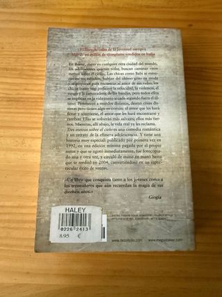 Libro Tres metros sobre el cielo