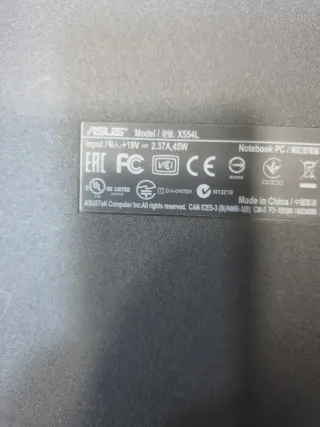 Portátil asus Negro