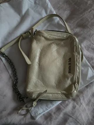 Bimba y Lola Bolso Beige Piel