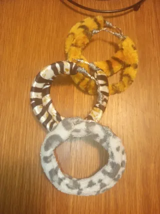 Pendientes Aro Diseño Animal Print