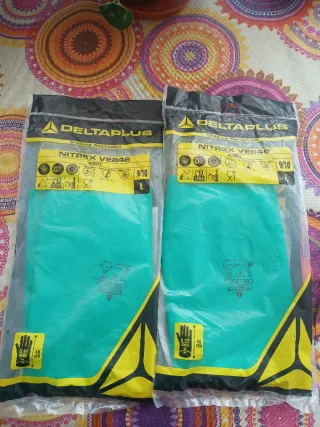 Guantes Nitrilo Largos Deltaplus Talla L