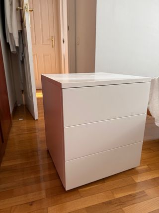 Cómoda 3 cajones Cappellini blanca