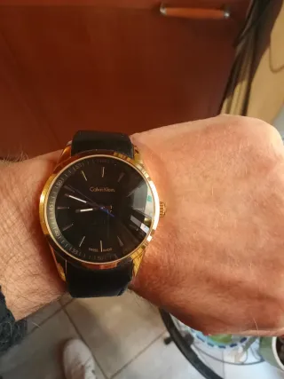 Orologio Calvin Klein Swiss Made Oro Nero full set