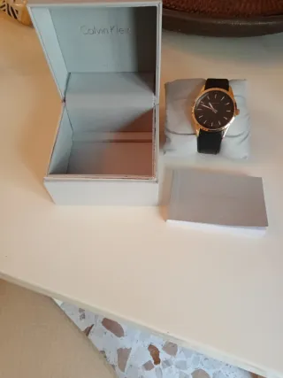 Orologio Calvin Klein Swiss Made Oro Nero full set