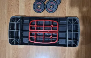 Set Gym Homcom Banco, pesas y barras decathlon