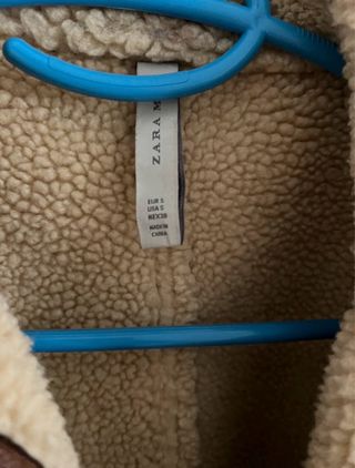 Chaqueta piel borreguito Zara