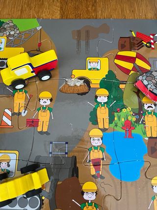 Lote Puzzles Madera con Juguetes