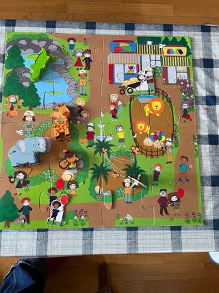 Lote Puzzles Madera con Juguetes