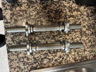 Barras de mancuernas con rosca