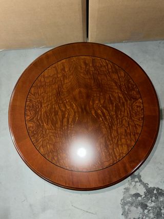 Mesa velador de madera