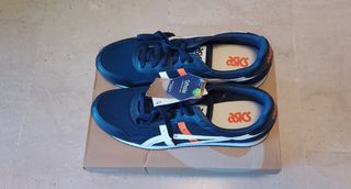 Zapatillas Asics Tiger Runner Talla 45 Azul/Naranj