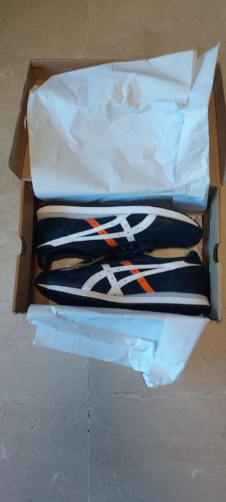 Zapatillas Asics Tiger Runner Talla 45 Azul/Naranj