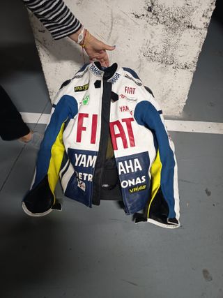 Chaqueta de cuero moto Yamaha FIAT