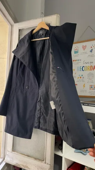 Gabardina azul marino talla XL