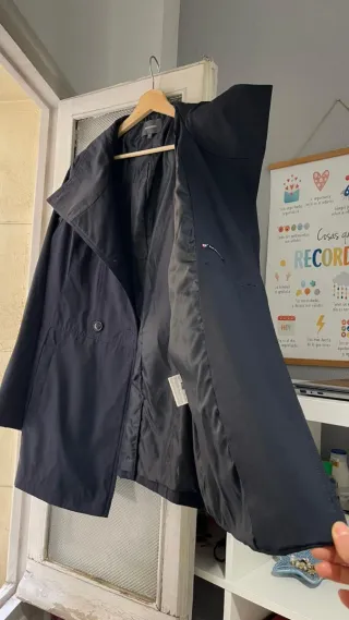 Gabardina azul marino talla XL