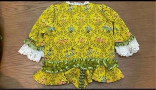 Traje Fallera Niña Amarillo