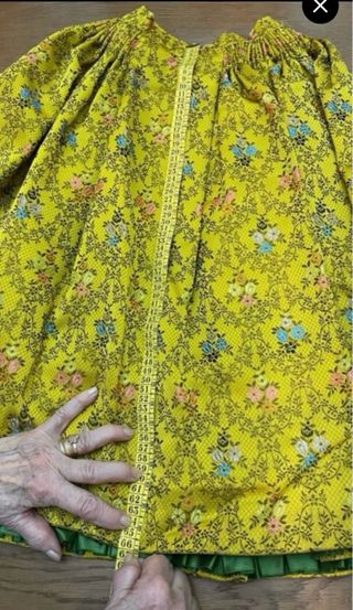 Traje Fallera Niña Amarillo