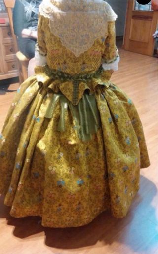 Traje Fallera Niña Amarillo