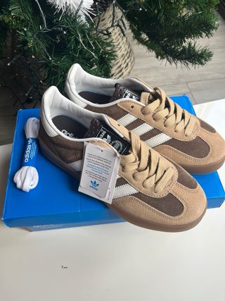 Adidas Gazelle Indoor Brown/Gum/Beige Talla 39 1/3