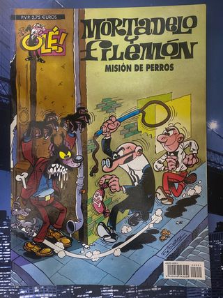 Comic Mortadelo y Filemón Misión de Perros