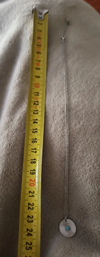 Cadena y Colgante de plata con turquesa