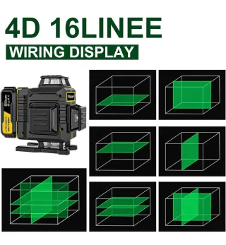 Nivel Láser Gisam 360° Verde 16 líneas