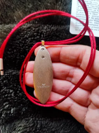 Collar Viceroy Mujer Colgante Plata y Rojo