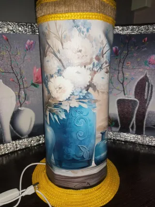 Composición Lámpara + cuadros Decorativos relajant