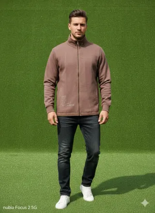 Felpa Diesel Uomo Marrone