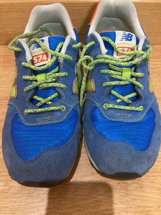 Zapatillas New Balance 574 Azul y Verde