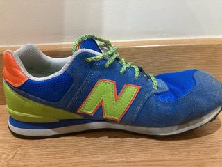 Zapatillas New Balance 574 Azul y Verde