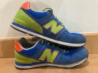 Zapatillas New Balance 574 Azul y Verde