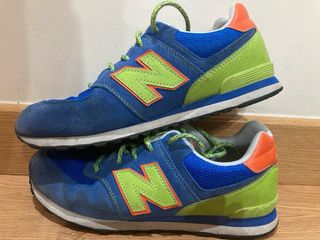Zapatillas New Balance 574 Azul y Verde