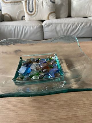 Centro de mesa de cristal