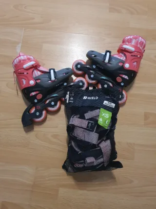 REGALO Patines y protecciones infantiles Talla XS