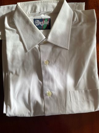 Camisa Caballero Manga Larga Dustin Blanca
