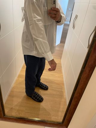 Camisa Caballero Manga Larga Dustin Blanca