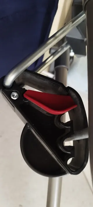 Hamaca bebé azul acolchada