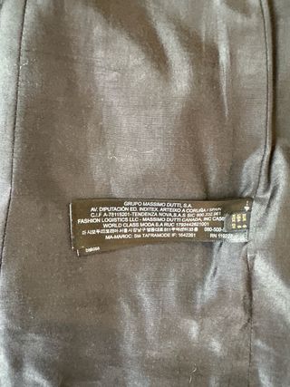 Abrigo lana Massimo Dutti negro