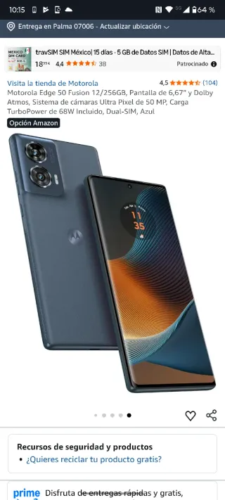 Motorola Edge 50 Fusion 256GB