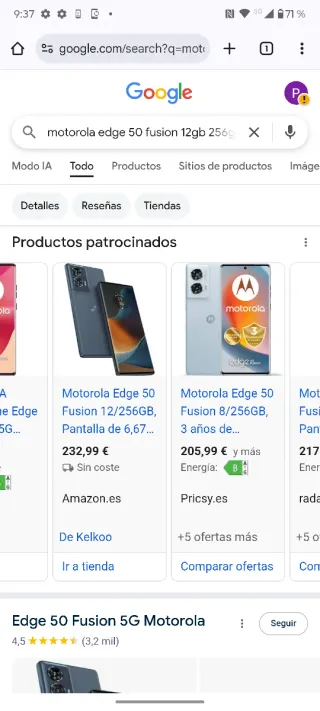 Motorola Edge 50 Fusion 256GB