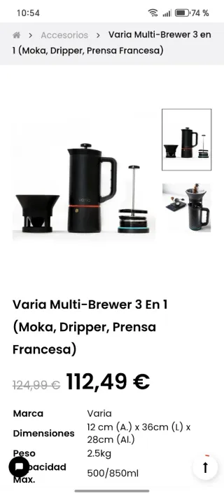 Cafetera Varia Multi Brewer
