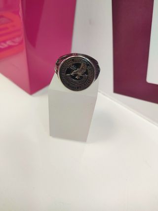 Anillo acero plateado aguila T29