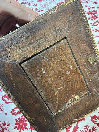 Cuadro antiguo marco dorado