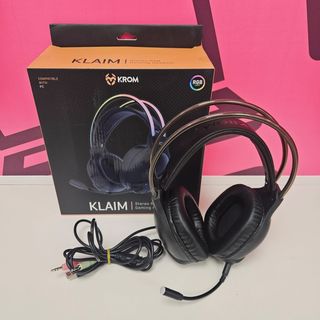 Auriculares PC KROM KLAIM RGB Lights
