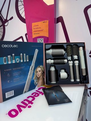 Cepillo Moldeador De Aire Airglam Champagne 8 Heads