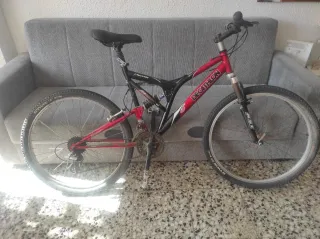 Bicicleta Montaña Decathlon Roja