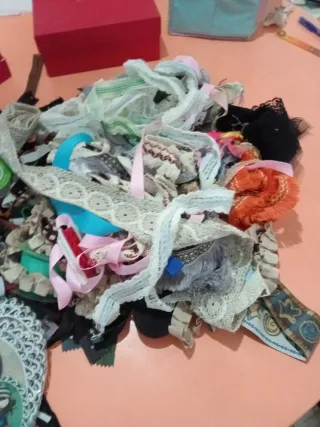 Lote cremalleras y cintas