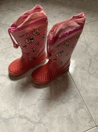 Botitas de agua niña Minnie Mouse talla 25