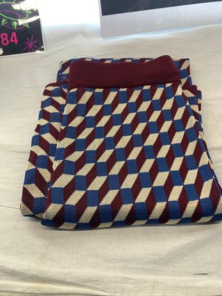 Pantaloni a palazzo fantasia geometrica